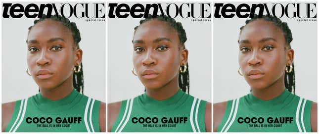 Image for article titled Has Coco Gauff Got Next? The 15-Year-Old Tennis Phenom Lands the Cover of Teen Vogue