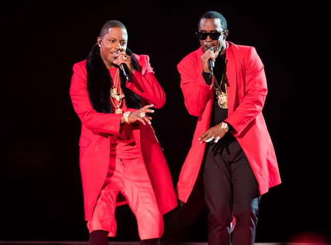 Ma$e and Combs perform onstage during the 2016 Bad Boy Family Reunion Tour on Tuesday, Sept. 6, 2016, in Toronto.