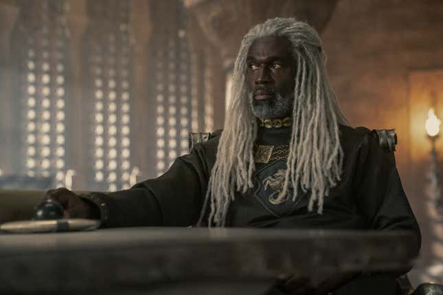Steve Toussaint as Lord Corlys Velaryon in HBO’s House of the Dragon.