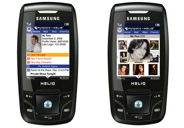 Image for article titled Before the Facebook phone, there was a MySpace phone