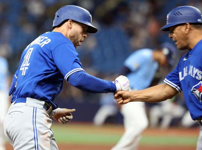 George Springer homers twice as Blue Jays win series over Royals