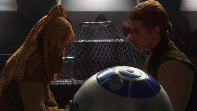 anakin and padme hiding.