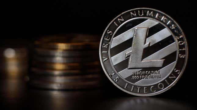 Image for article titled Litecoin Price Thrown Into Chaos After Hoax Announcement of Partnership with Walmart