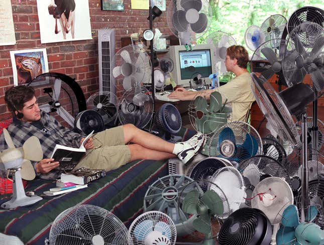 Image for article titled Freshman Dorm Kept Cool By 870 Fans