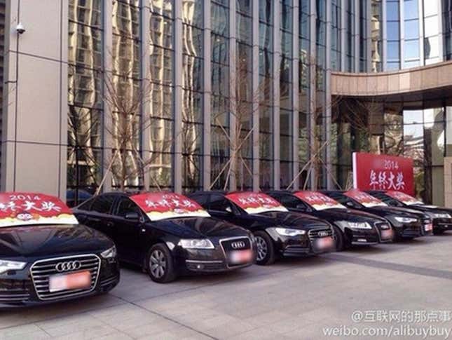 Chinese bloggers reposted photos of this year’s most lavish bonuses.
