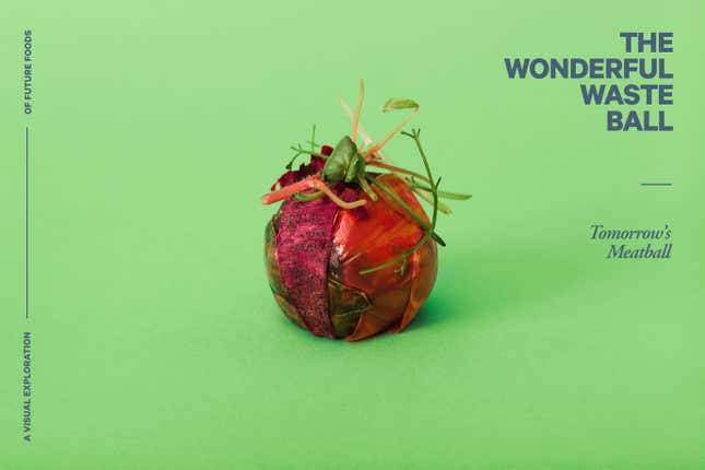 Image for article titled Photos: What your food will look like in 2035, told through meatballs