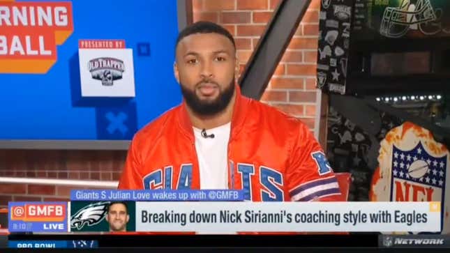 Giants' Julian Love shades Eagles, Nick Sirianni on NFL Network