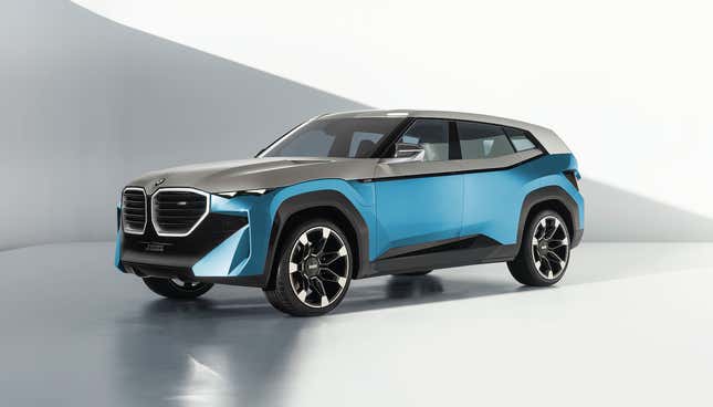 Image for article titled BMW's Concept XM Will Be The First Electrified And Most Powerful M Car Ever