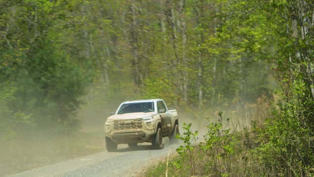 Image for article titled The 2023 GMC Canyon AT4X Refines Chevy's ZR2 Off-Road Formula