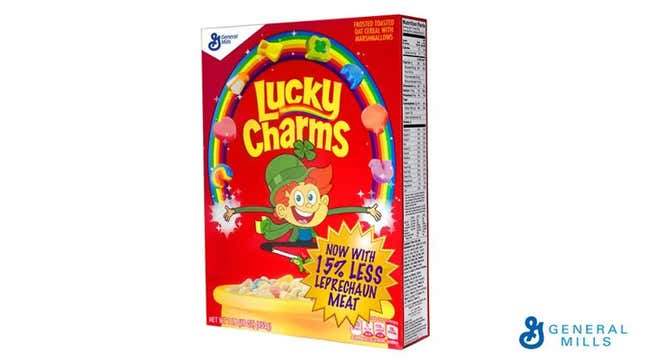 Image for article titled General Mills Releases New Lucky Charms With 15 Percent Less Leprechaun Meat