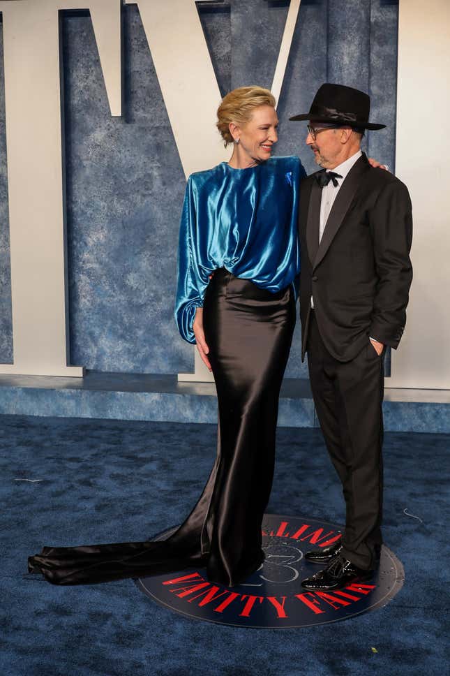 2023 Oscar Afterparties: Cate Blanchett and Todd Field at the 2023 Vanity Fair Oscar Party