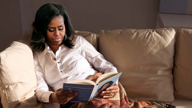 Image for article titled Depressed Michelle Obama Purchases Copy Of ‘Becoming’ To Inspire Her