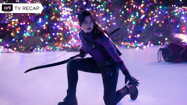 Kate on the ice of 30 Rock.