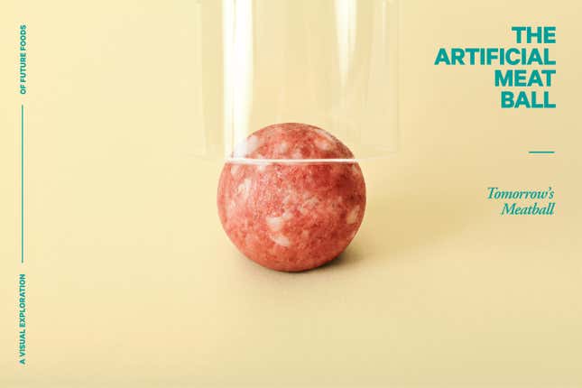 Image for article titled Photos: What your food will look like in 2035, told through meatballs