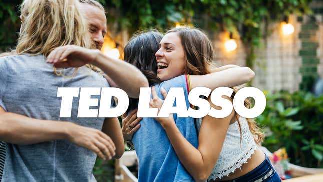 Image for article titled Critically Acclaimed ‘Ted Lasso’ Episode Just Stock Photos Of People Hugging Each Other