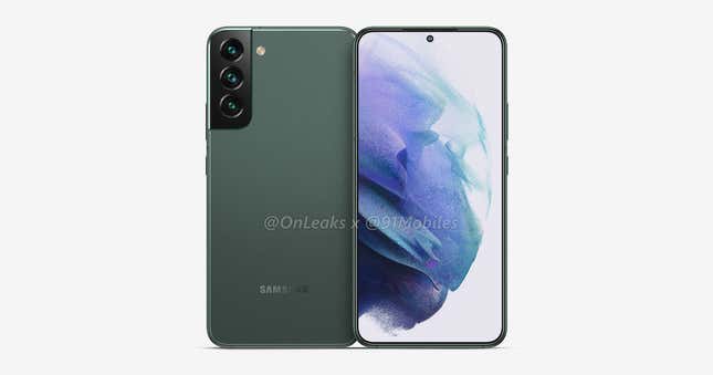 Imagen para el artículo titulado Este podría ser el nuevo Galaxy S22, y su aspecto recuerda mucho al del S21
