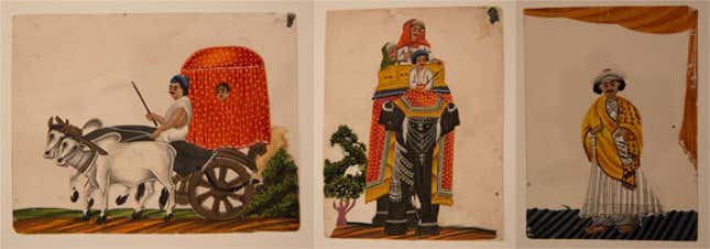 Image for article titled An English sailor’s rare collection of paintings shines a light on life in 19th century India