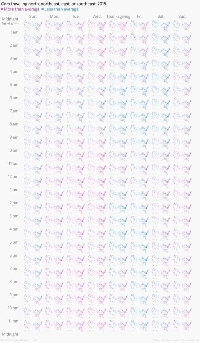 Image for article titled The best time to drive home after Thanksgiving