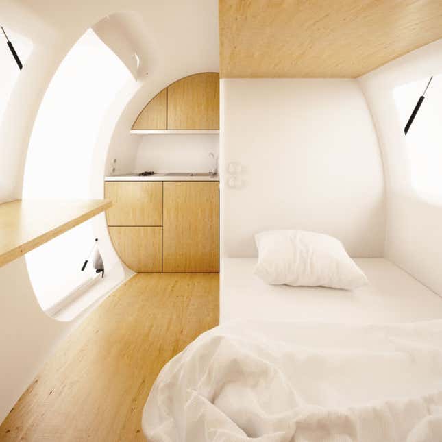 Image for article titled Portable, solar-powered ecocapsules mean you can live rent- and electric-bill free, globally