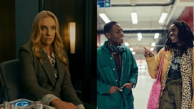 Toni Collette in The Power; David Jonsson and Vivian Oparah in Rye Lane