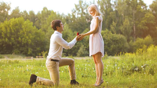 Image for article titled Man Feels Pressure To Propose After Dating Girlfriend For 3 Years, Buying Ring, Getting Down On One Knee