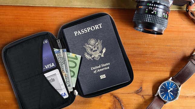 Zero Grid Passport Wallet | $11 | Amazon | Clip the $1 coupon and use code 546DC4AO