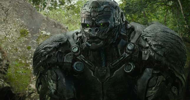 Optimus Primal in Transformers: Rise of the Beasts.