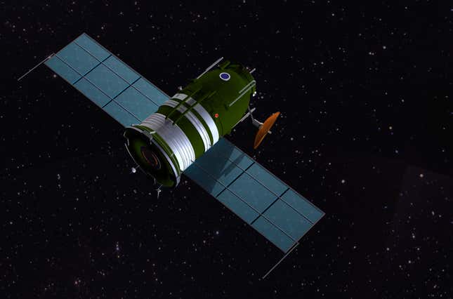 Artist’s depiction of the Zond spacecraft.