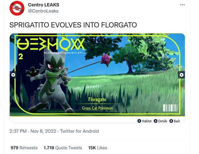 A screenshot shows Floragato leak on Twitter.