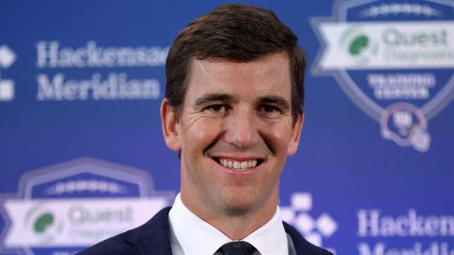 Who’s here for the (checks notes) ... Eli Manning talk show?