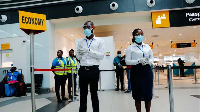 Officials at Accra’s international airport on alert to screen passengers in the wake of coronavirus outbreak.