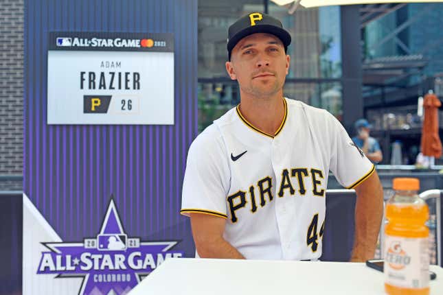 Adam Frazier will be headed to San Diego if the Padres get their way.