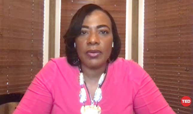 Dr. Bernice King speaks at the TED 2020 virtual conference.