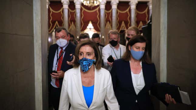 Despite the threat of losing the support of some moderate members of her caucus, Pelosi called the House back into session in the middle of summer recess in an attempt to win passage of a measure needed to protect a $3.5 trillion social policy bill from a filibuster. 
