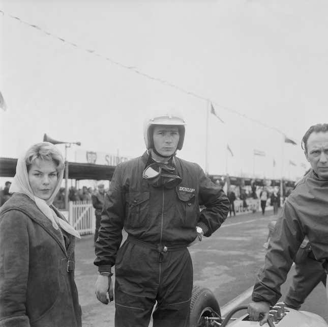 Jim Hall at the 1963 Goodwood F1 Glover Trophy.