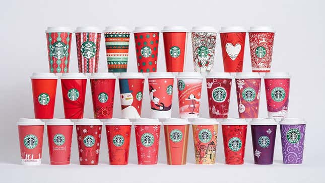 25 years of Starbucks holiday cups