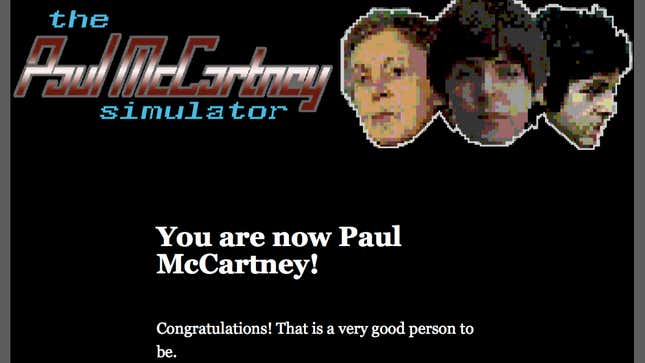 Image for article titled We shan’t spoil the best part of this text-based Paul McCartney game, but know this: It rules