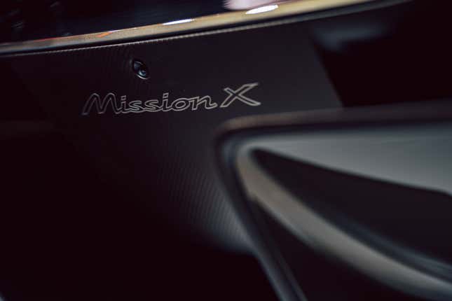 Close up shot of the Mission X badge.
