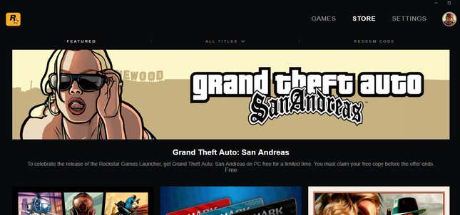 Image for article titled Rockstar Has Its Own PC Games Launcher Now
