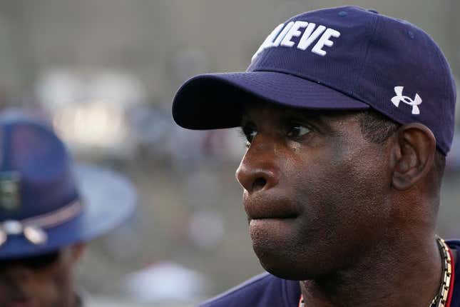 Image for article titled Deion Sanders Commits to Donating Half of Salary for New Jackson State Football Facility
