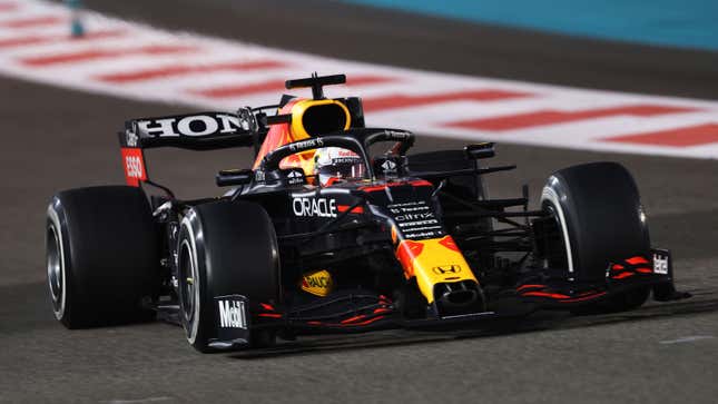 Max Verstappen in the number 33 Red Bull F1 car.
