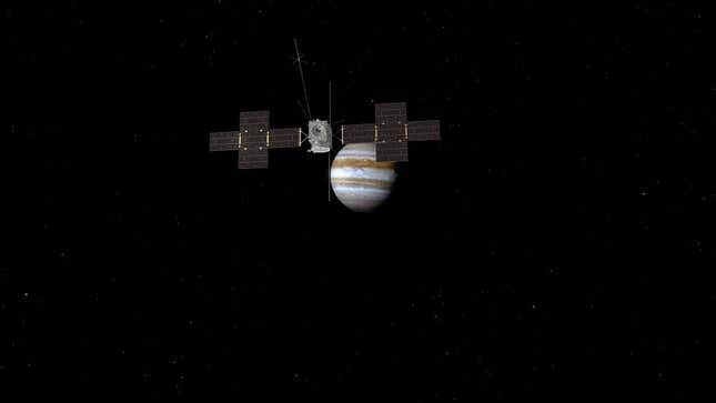 Image for article titled A Spacecraft Called &#39;Juice&#39; Is Heading to Jupiter&#39;s Moons