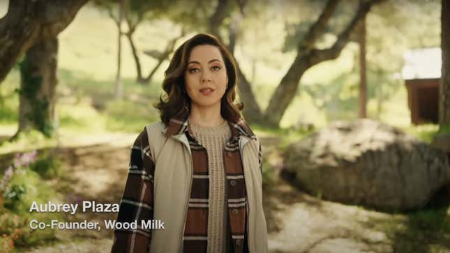 Image for article titled Why Is Aubrey Plaza at War With Almond Milk?