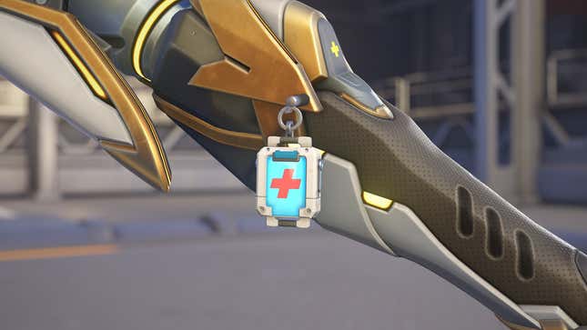 The new Health Pack weapon charm that Activision Blizzard is giving out to Overwatch 2 players as an apology for the game's rocky launch.