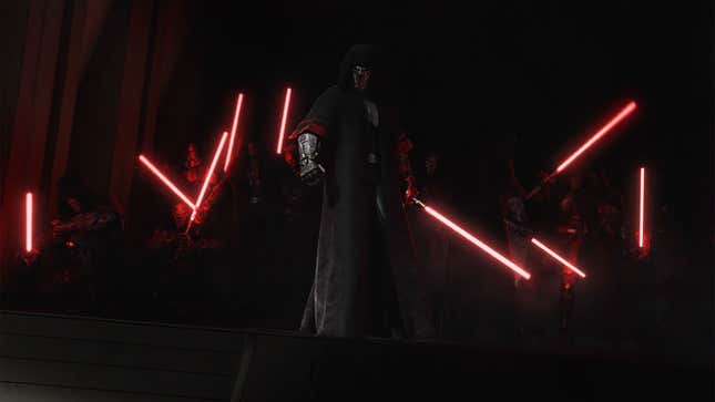 A screenshot from BioWare's Star Wars trailer
