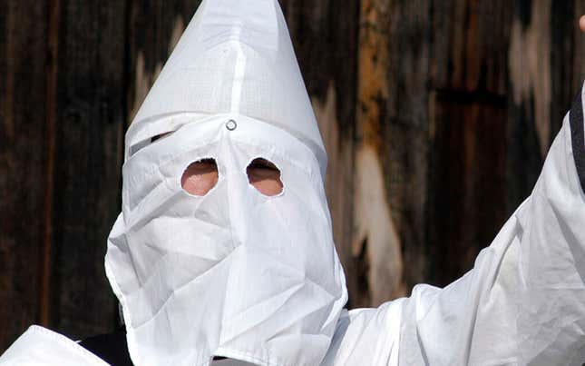 Image for article titled KKK Hoods Are Apparently the New COVID-19 Fashion Statement