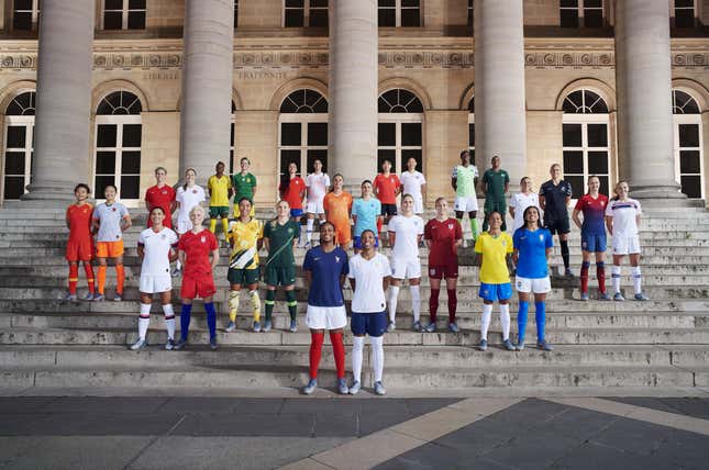 Nike’s kits for the 2019 World Cup.