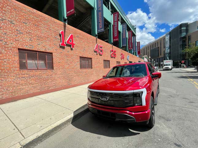 Image for article titled Road-Tripping a Ford F-150 Lightning to Fenway Park