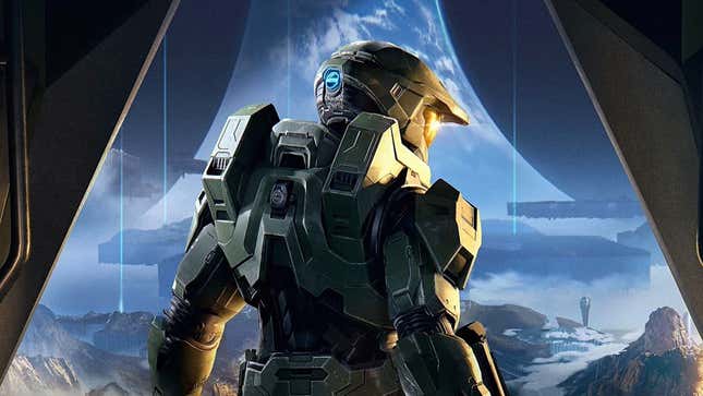 Master Chief looks out his ship at what could have been. 