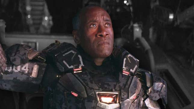 don cheadle in iron man armor